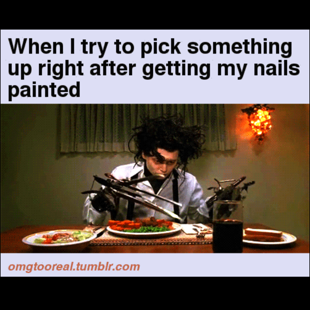 Edward Scissorhands gif.